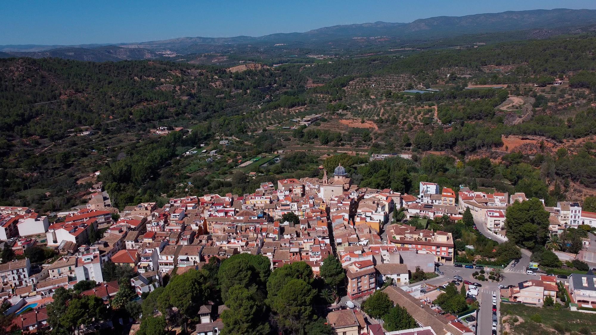 pueblo navajas alt palancia castellon dron